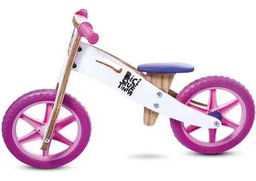 Bicicleta de equilíbrio BiciQuétinha Rosa aro 12
